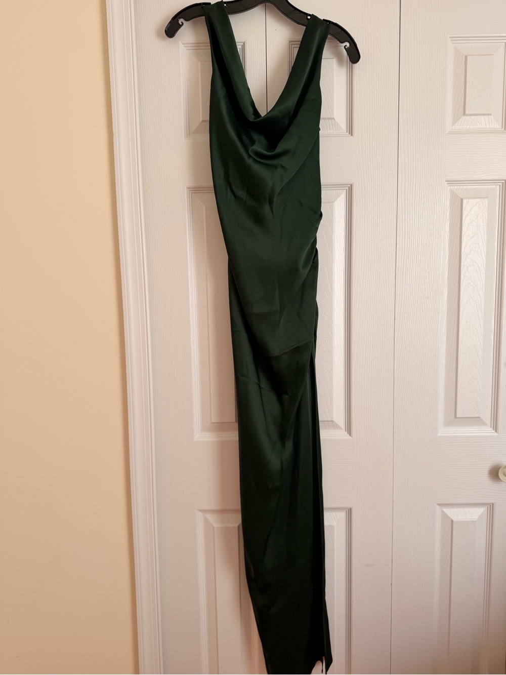 LAPOINTE Coated Jersey Cowl Neck Gown